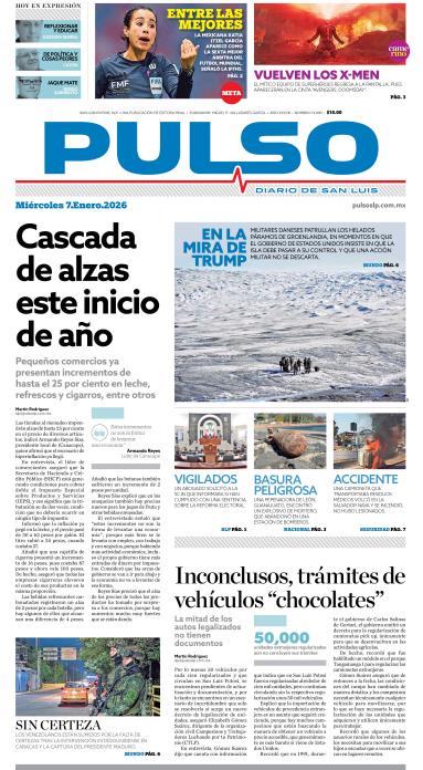 Edicion Impresa Portada de Hoy