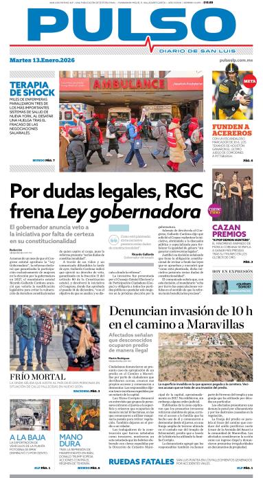Edicion Impresa Portada de Hoy