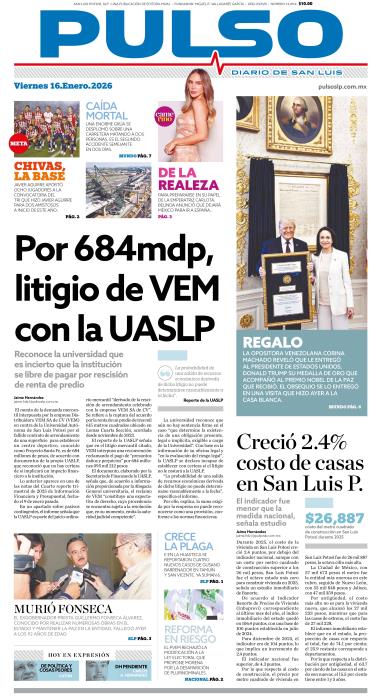 Edicion Impresa Portada de Hoy