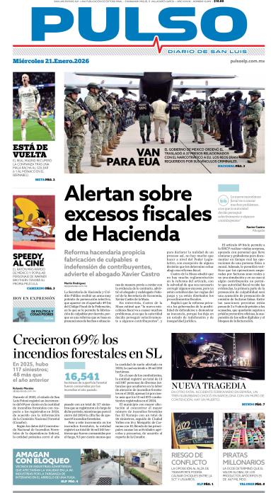 Edicion Impresa Portada de Hoy