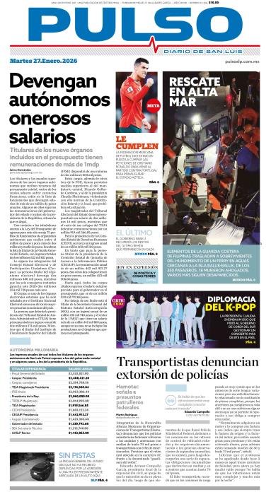 Edicion Impresa Portada de Hoy