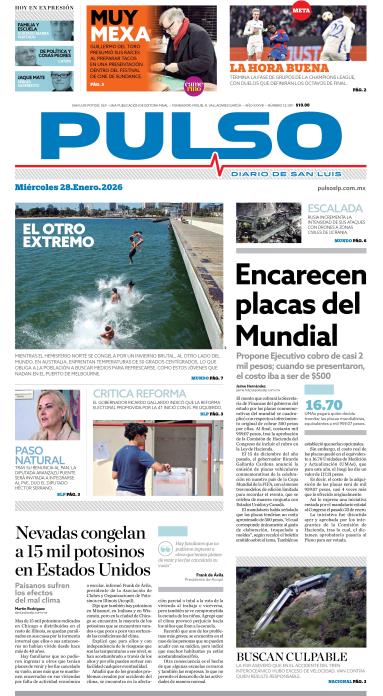 Edicion Impresa Portada de Hoy