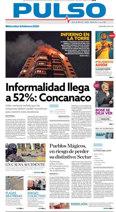 Edicion Impresa Portada de Hoy