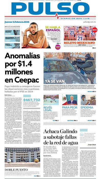 Edicion Impresa Portada de Hoy