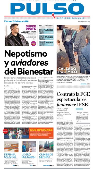 Edicion Impresa Portada de Hoy