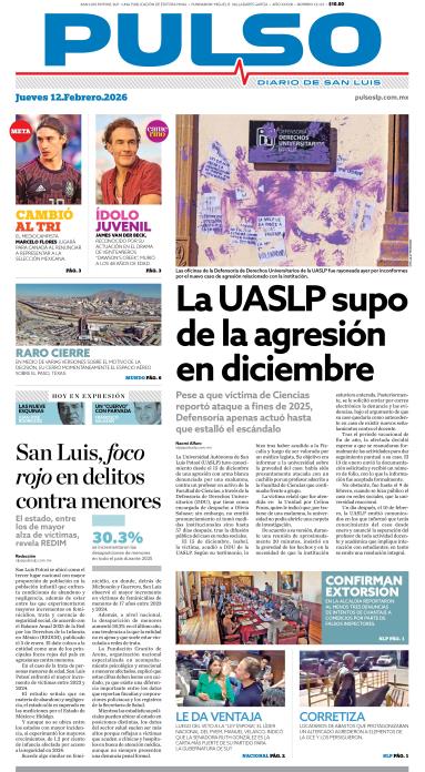 Edicion Impresa Portada de Hoy