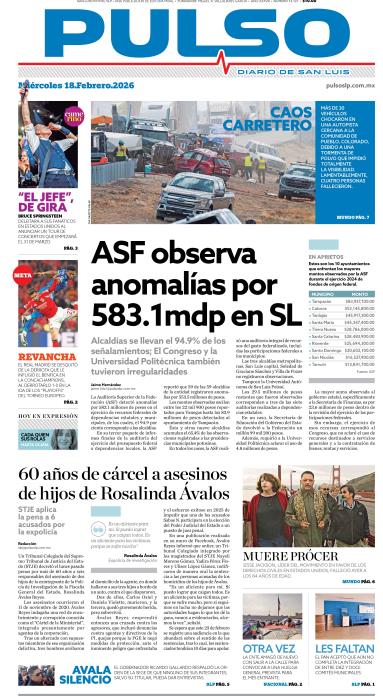 Edicion Impresa Portada de Hoy