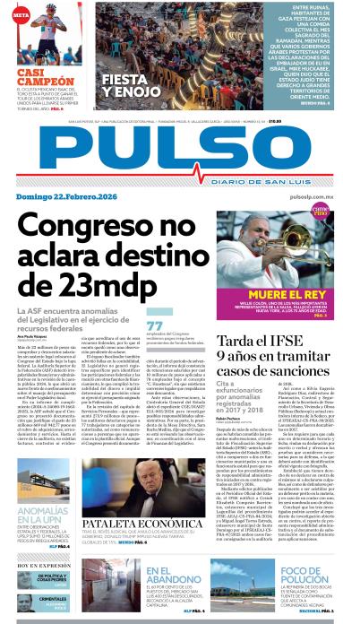 Edicion Impresa Portada de Hoy