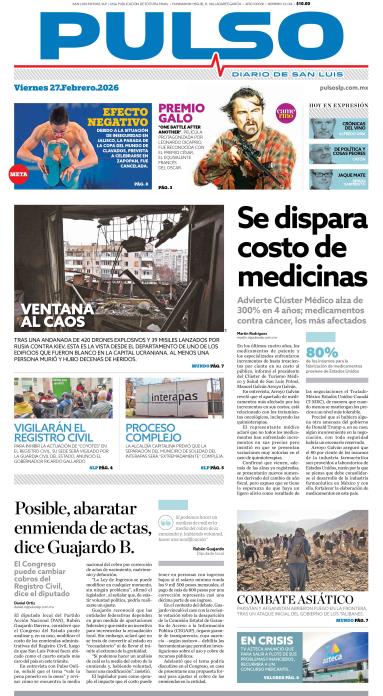 Edicion Impresa Portada de Hoy