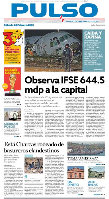 Edicion Impresa Portada de Hoy