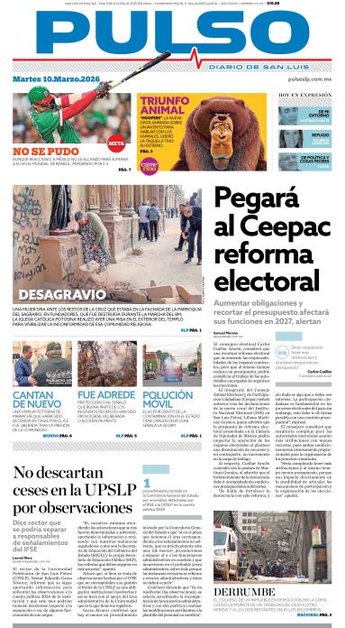 Edicion Impresa Portada de Hoy