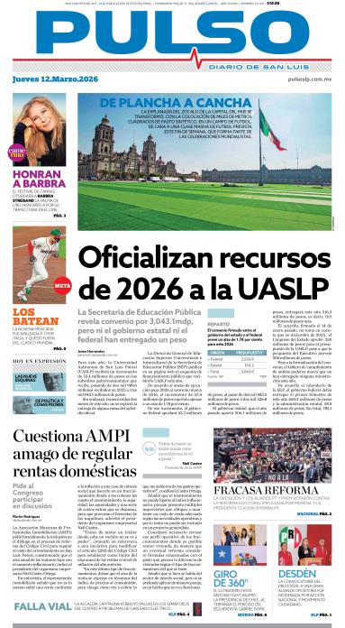 Edicion Impresa Portada de Hoy