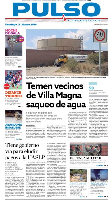 Edicion Impresa Portada de Hoy