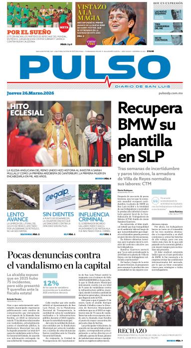 Edicion Impresa Portada de Hoy