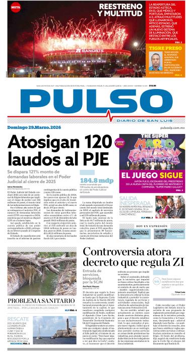 Edicion Impresa Portada de Hoy