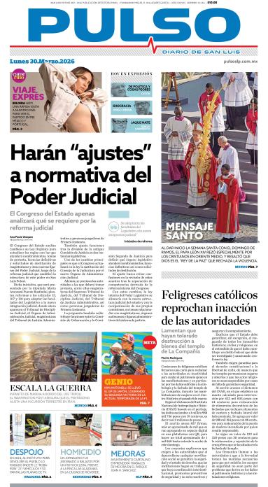 Edicion Impresa Portada de Hoy