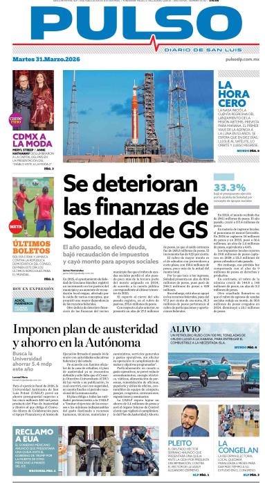 Edicion Impresa Portada de Hoy