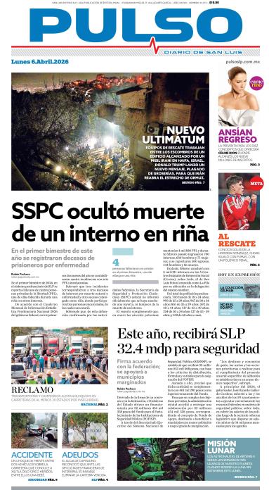 Edicion Impresa Portada de Hoy