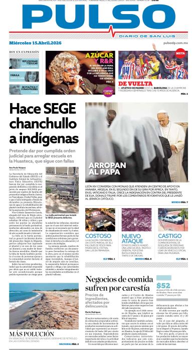 Edicion Impresa Portada de Hoy