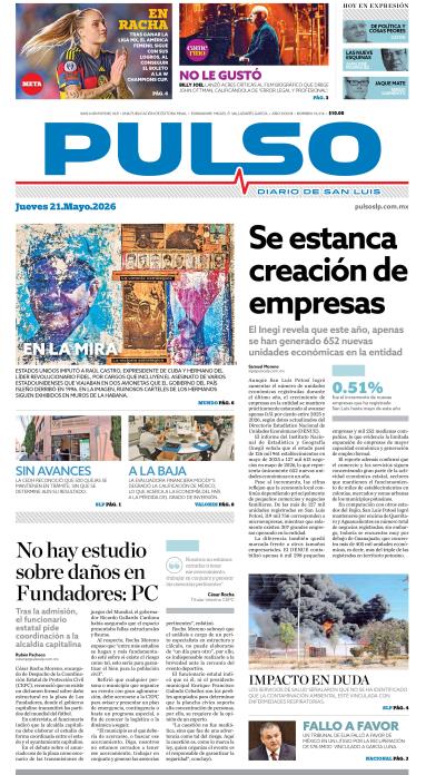 Edicion Impresa Portada de Hoy