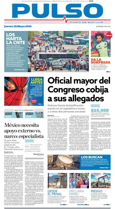 Edicion Impresa Portada de Hoy