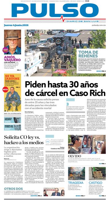Edicion Impresa Portada de Hoy