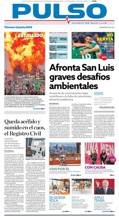Edicion Impresa Portada de Hoy