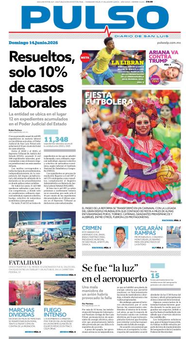 Edicion Impresa Portada de Hoy