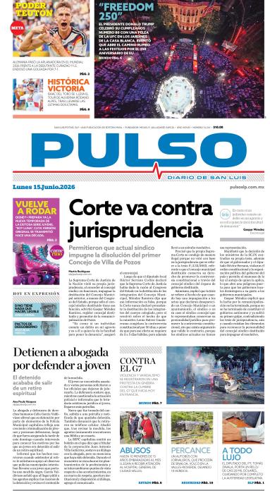 Edicion Impresa Portada de Hoy