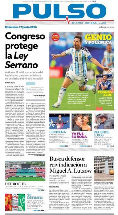 Edicion Impresa Portada de Hoy