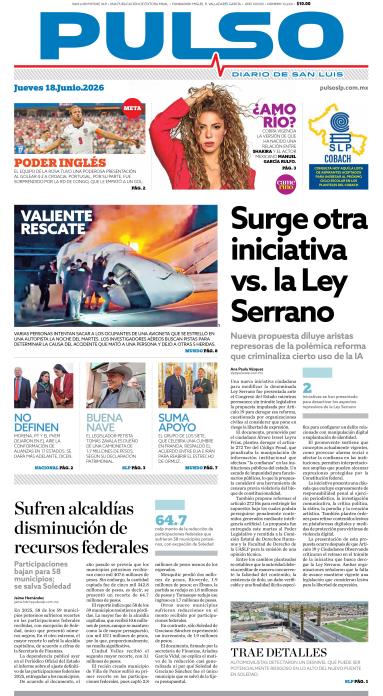 Edicion Impresa Portada de Hoy