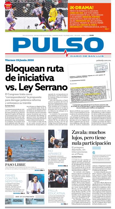 Edicion Impresa Portada de Hoy