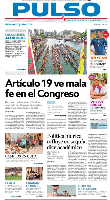 Edicion Impresa Portada de Hoy