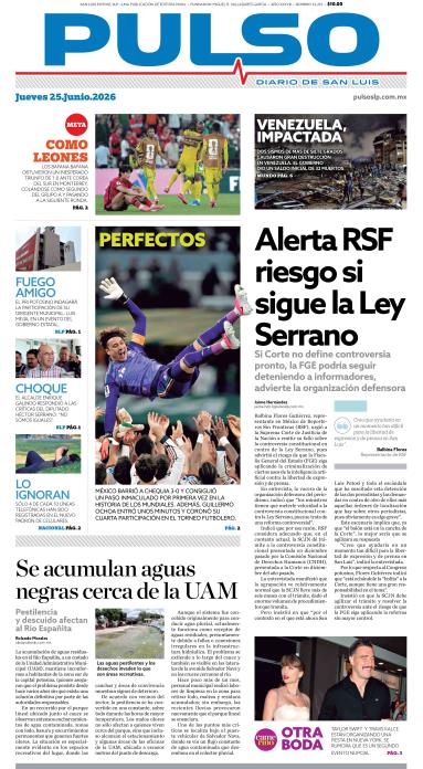 Edicion Impresa Portada de Hoy