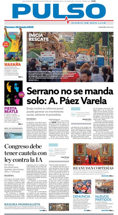 Edicion Impresa Portada de Hoy