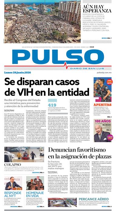 Edicion Impresa Portada de Hoy