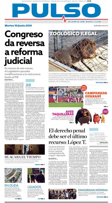 Edicion Impresa Portada de Hoy