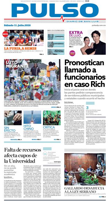 Edicion Impresa Portada de Hoy