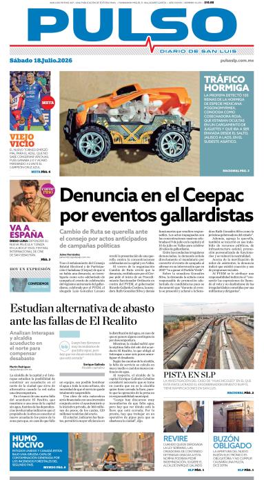 Edicion Impresa Portada de Hoy