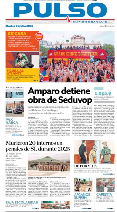 Edicion Impresa Portada de Hoy