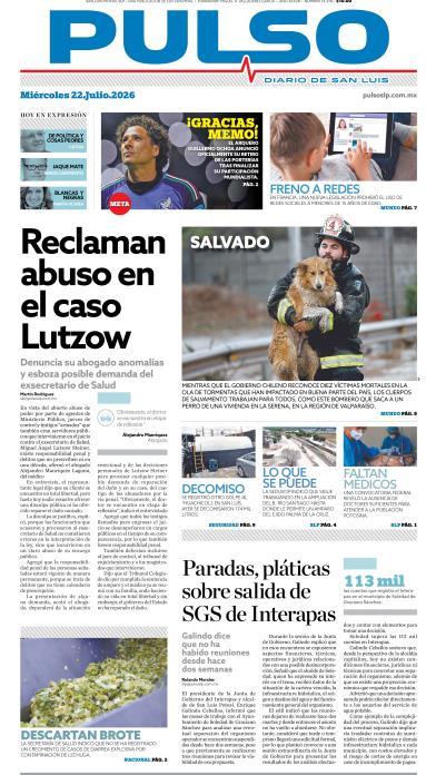 Edicion Impresa Portada de Hoy