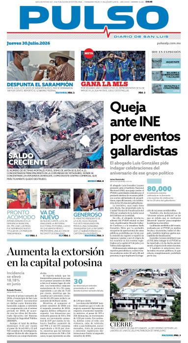 Edicion Impresa Portada de Hoy