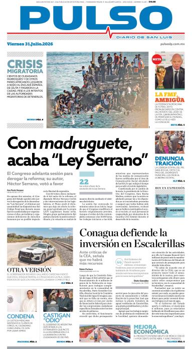 Edicion Impresa Portada de Hoy