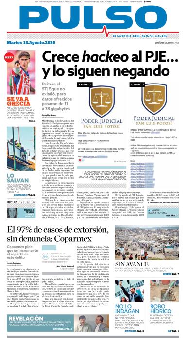 Edicion Impresa Portada de Hoy