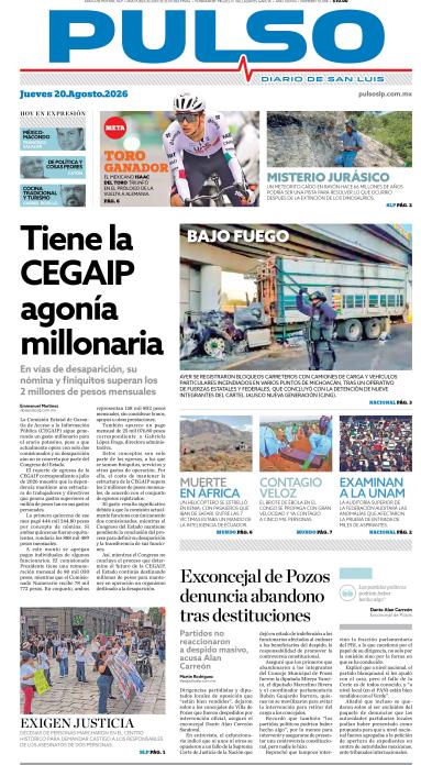 Edicion Impresa Portada de Hoy