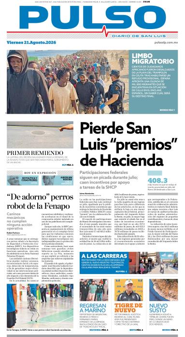 Edicion Impresa Portada de Hoy