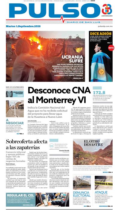 Edicion Impresa Portada de Hoy