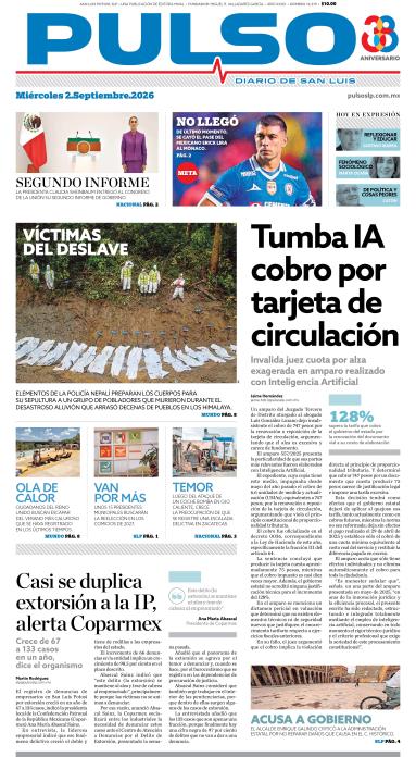 Edicion Impresa Portada de Hoy