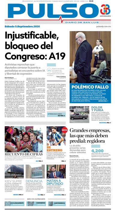 Edicion Impresa Portada de Hoy