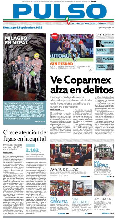 Edicion Impresa Portada de Hoy
